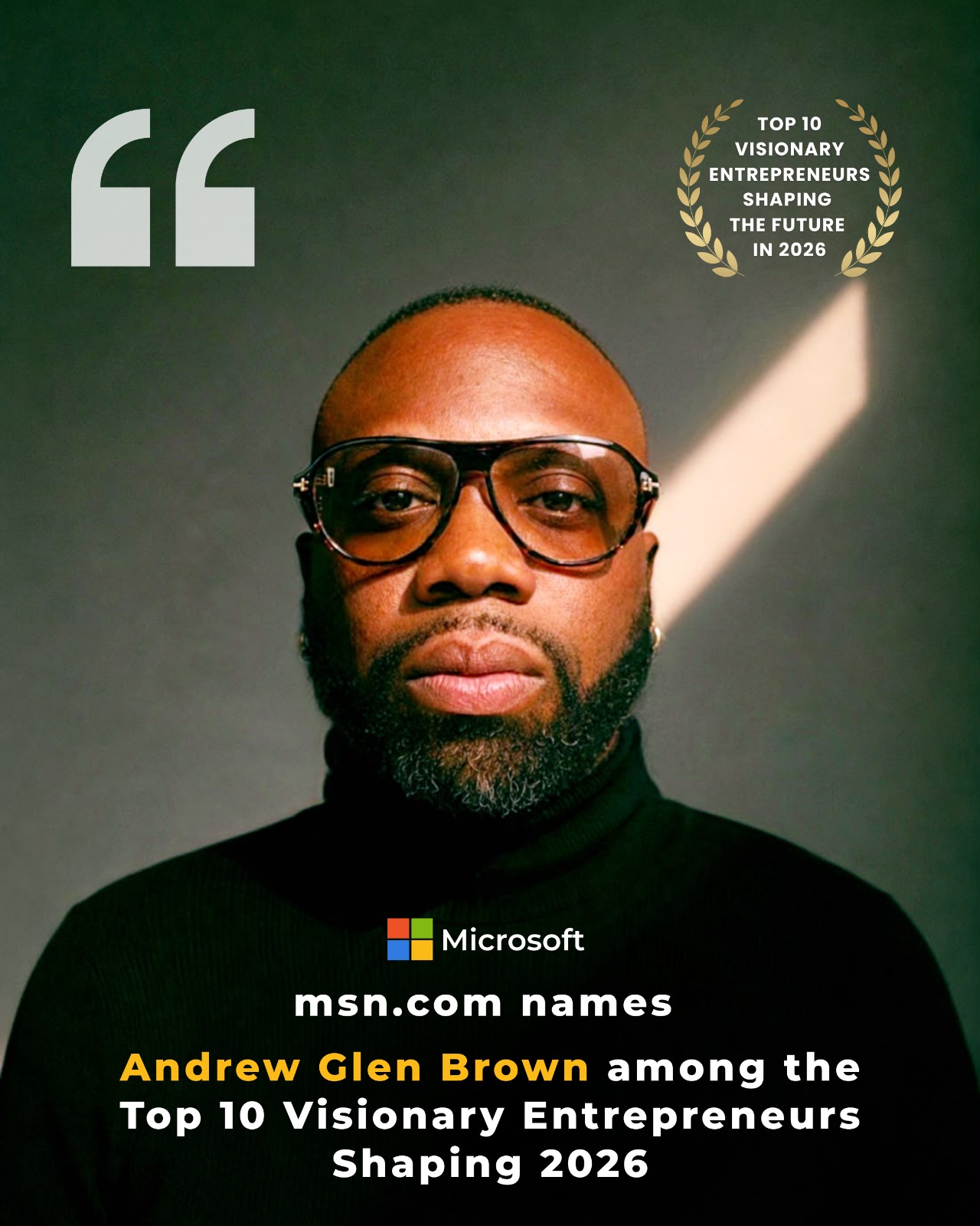 Andrew Glen Brown executive recognition